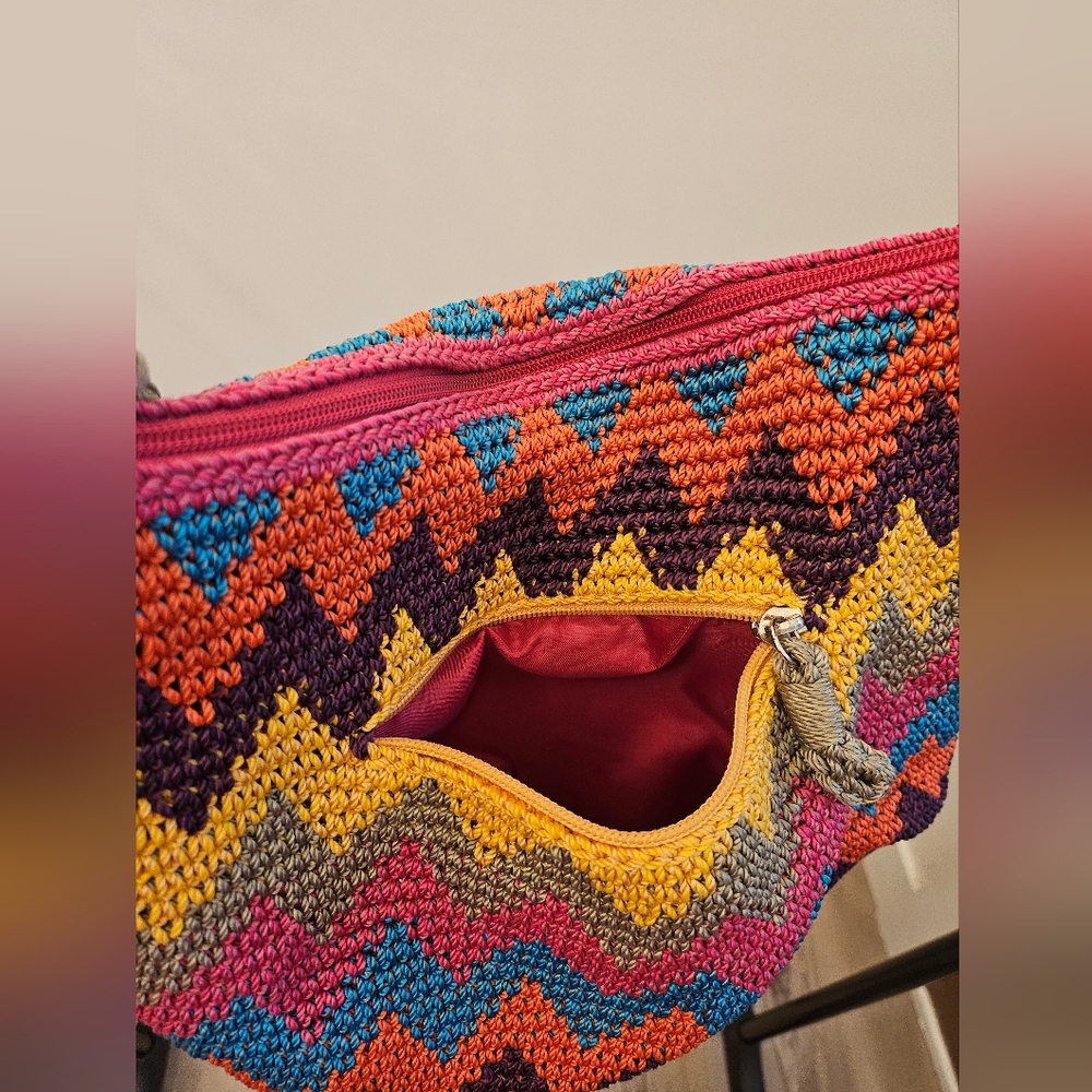 The Sak Rainbow Crochet Shoulder Bag - Picture 8 of 11